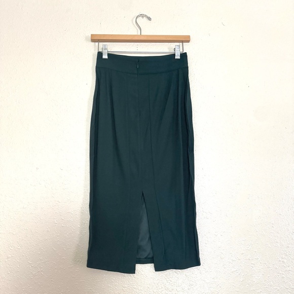 Universal Standard Lynn Luxe Skirt In Scarab Green Pencil NWT 4X XS - Picture 4 of 9